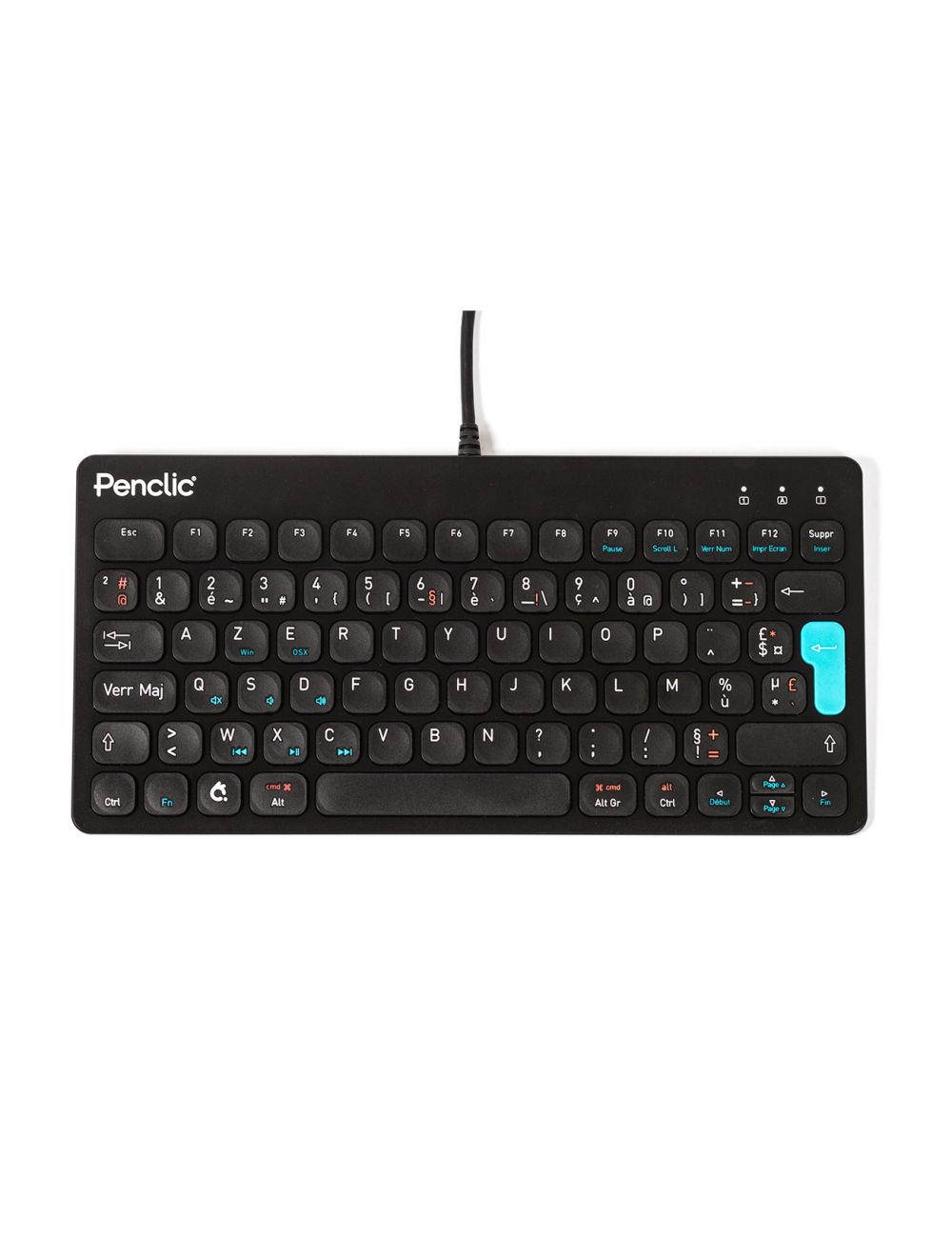 Penclic Compact Keyboard C3 Corded Azerty Fr / Bepo Fr